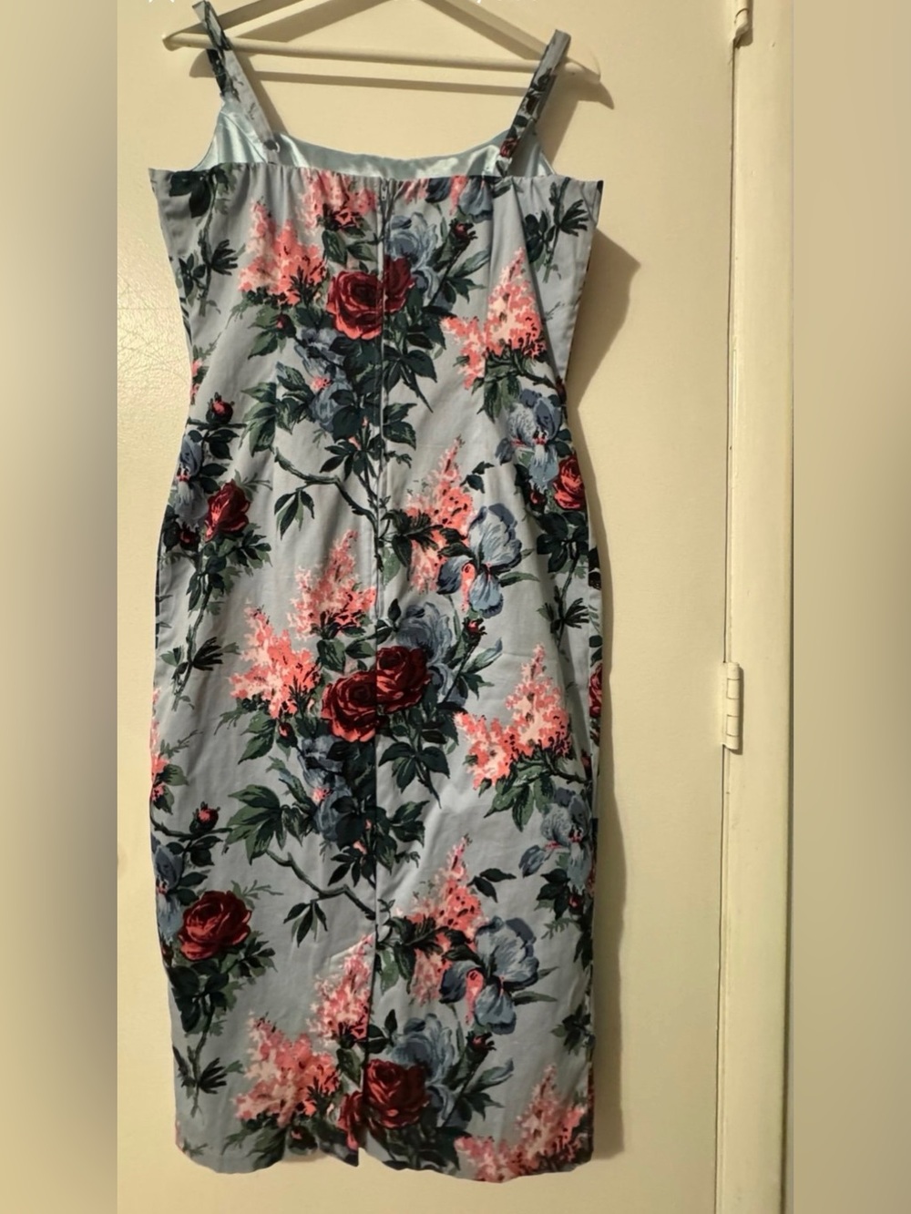 Rare! Pinup Couture Floral wiggle Pencil Dress roses and flowers - Picture 4 of 5
